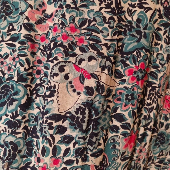 Tory Burch Blue Floral Top | Size M - Picture 2 of 5